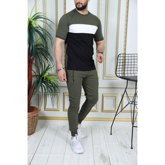 Sporta komplekts khaki Rader PK3011 - Vīriešiem Sporta komplekts khaki Rader PK3011 Premium