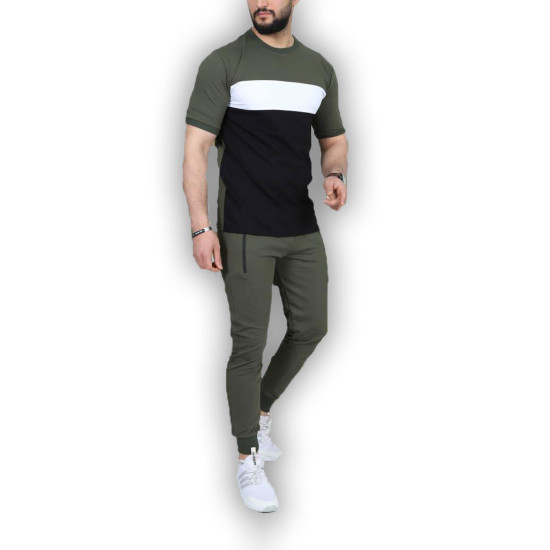 Sporta komplekts khaki Rader PK3011 - Vīriešiem Sporta komplekts khaki Rader PK3011 Premium