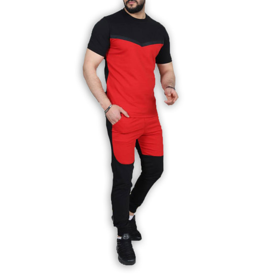 Sports suit black - red Karter PK3010 - For men Sports suit black - red Karter PK3010 Premium