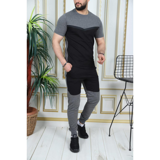 Sporta kostīms tumši pelēks - melns Karter PK3010 - Vīriešiem Sporta kostīms tumši pelēks - melns Karter PK3010 Premium
