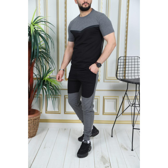 Sporta kostīms tumši pelēks - melns Karter PK3010 - Vīriešiem Sporta kostīms tumši pelēks - melns Karter PK3010 Premium