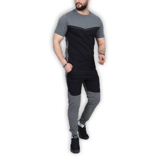 Sporta kostīms tumši pelēks - melns Karter PK3010 - Vīriešiem Sporta kostīms tumši pelēks - melns Karter PK3010 Premium