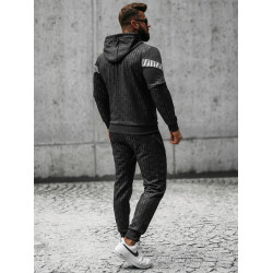 Vīriešu melns komplekts ar kapuci Elers Vīriešu melns komplekts ar kapuci Elers