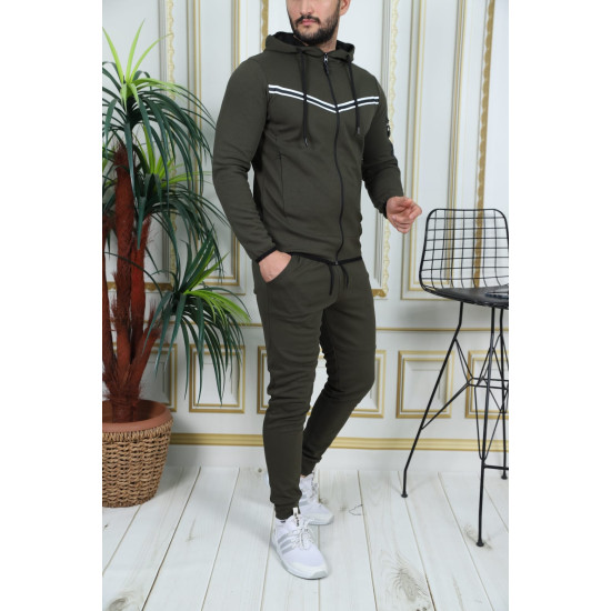 Sporta komplekts haki krāsā Okar PK3013 - Vīriešiem Sporta komplekts haki krāsā Okar PK3013 Premium