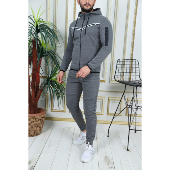 Sporta kostīms tumši pelēks Okar PK3013 - Vīriešiem Sporta kostīms tumši pelēks Okar PK3013 Premium