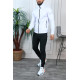Men's white sports suit Lerol PK3003 - For men Men's white sports suit Lerol PK3003 Premium