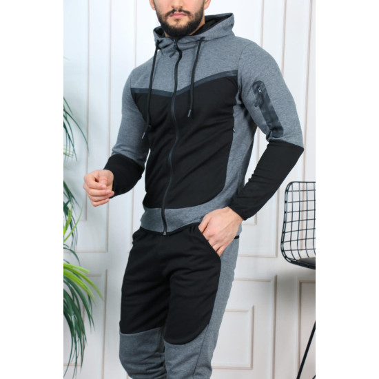 Vīriešu sporta kostīms melns - tumši pelēks Rener PK3006 - Vīriešiem Vīriešu sporta kostīms melns - tumši pelēks Rener PK3006 Premium