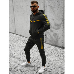 Vīriešu sporta kostīms Ronex melnā krāsā