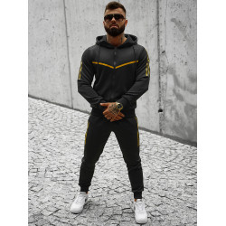Vīriešu sporta kostīms Ronex melnā krāsā
