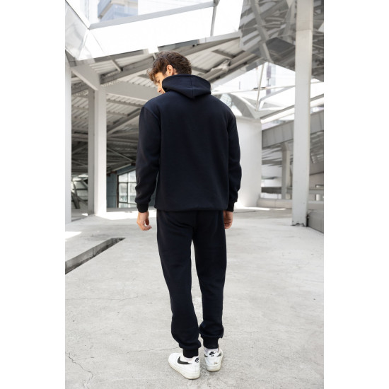 Melns komplekts ar kapuci vīriešiem Agero PK3024 Premium