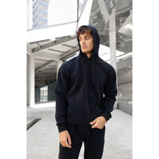 Melns komplekts ar kapuci vīriešiem Agero PK3024 Premium