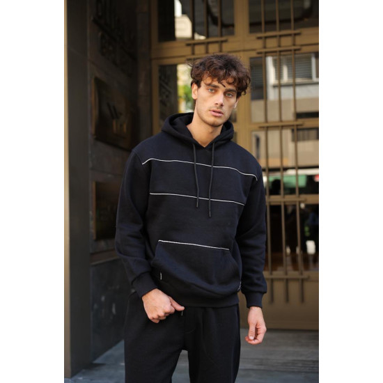 Black men's tracksuit Solo PK3017 - For men Black men's tracksuit Solo PK3017 Premium