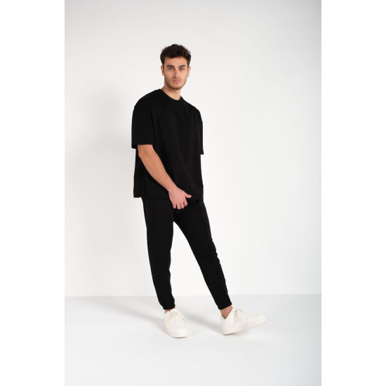 Vīriešu melns komplekts SumerTop pk3027 - Vīriešiem Vīriešu melns komplekts SumerTop pk3027 Premium