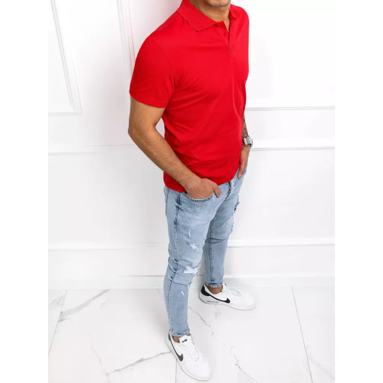 Vīriešu sarkans polo krekls Palom PX0515 - T-krekls Vīriešu sarkans polo krekls Palom PX0515