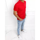 Vīriešu sarkans polo krekls Palom PX0515 - T-krekls Vīriešu sarkans polo krekls Palom PX0515