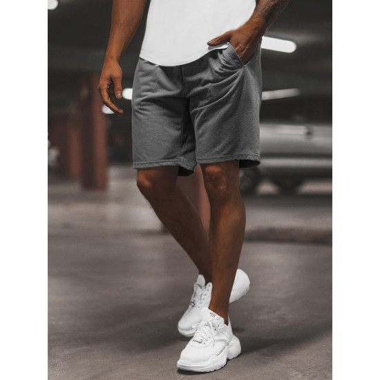 Tumši pelēki vīriešu sporta šorti Saravi JS/8K100/5Z - Īsfilmas | Tilti Tumši pelēki vīriešu sporta šorti Saravi JS/8K100/5Z