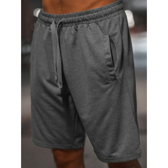 Tumši pelēki vīriešu sporta šorti Saravi JS/8K100/5Z - Īsfilmas | Tilti Tumši pelēki vīriešu sporta šorti Saravi JS/8K100/5Z