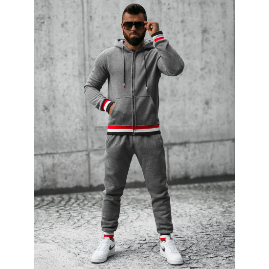 Vīriešu tumši pelēks treniņtērps Grafor Sporta tērpi Premium