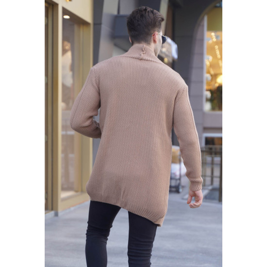Brūns vīriešu džemperis Roget PK5996 - Vīriešiem Brūns vīriešu džemperis Roget PK5996 Premium