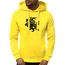 Neon yellow men's hooded jumper Vytis