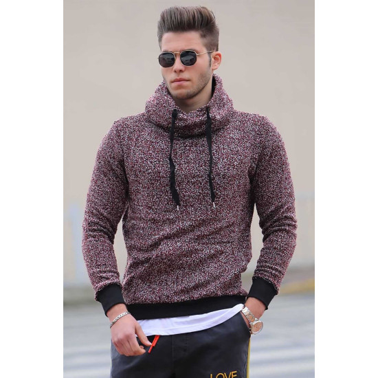 Vīriešu bordo džemperis Style PK1632 - Vīriešu džemperi| Džemperi tiešsaistē Vīriešu bordo džemperis Style PK1632 Premium
