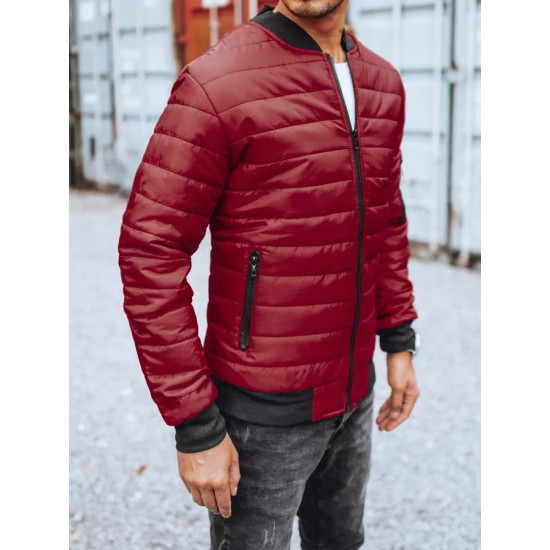 Vīriešu stepēta bordo krāsas jaka Minti JS/MY02Z - Rīcība Vīriešu stepēta bordo krāsas jaka Minti JS/MY02Z