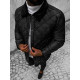 Men's black quilted jacket Boris O/5619Z - Men's Jackets and Coats Men's black quilted jacket Boris O/5619Z