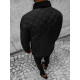 Men's black quilted jacket Boris O/5619Z - Men's Jackets and Coats Men's black quilted jacket Boris O/5619Z