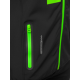 Vīriešu melna jaka ar zaļām detaļām Ero JS/HH026/1A