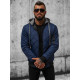 Tumši zila vīriešu jaka ar kapuci Lator JS/8M986/215