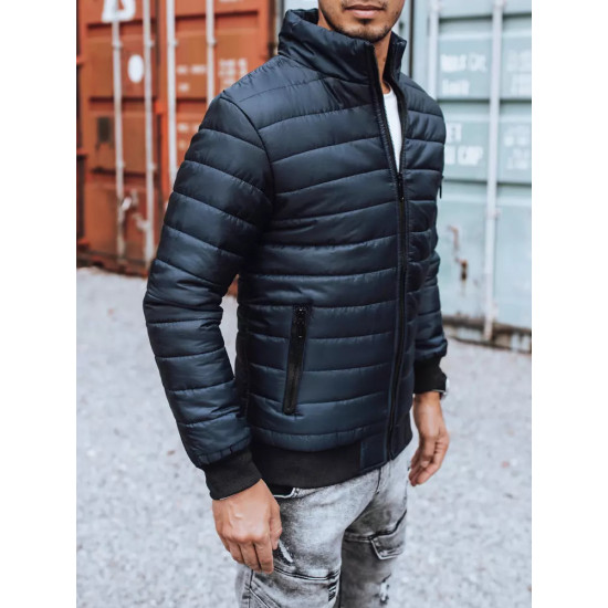 Vīriešu tumši zila jaka Tiful JS/MY22-TX2822 - Vīriešu jakas un mēteļi Vīriešu tumši zila jaka Tiful JS/MY22-TX2822