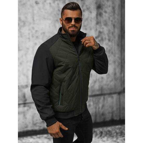 Vīriešu tumši zaļa jaka Rober JS/84M3022/136 - Rīcība Vīriešu tumši zaļa jaka Rober JS/84M3022/136