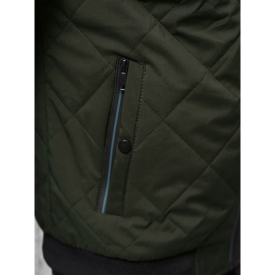 Vīriešu tumši zaļa jaka Rober JS/84M3022/136 - Rīcība Vīriešu tumši zaļa jaka Rober JS/84M3022/136