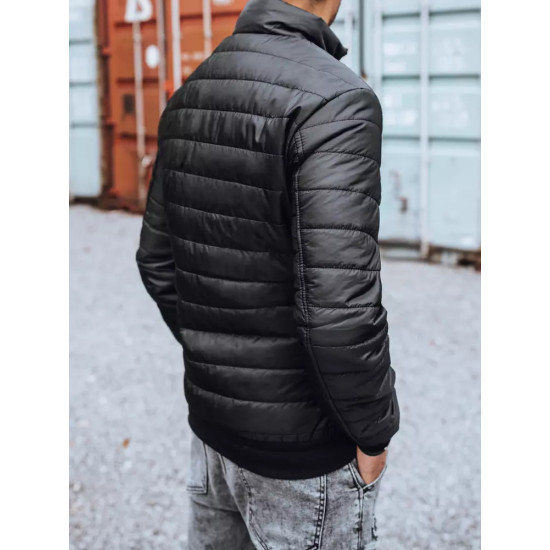 Vīriešu melna jaka Tiful JS/MY22-TX3270 - Vīriešu jakas un mēteļi Vīriešu melna jaka Tiful JS/MY22-TX3270
