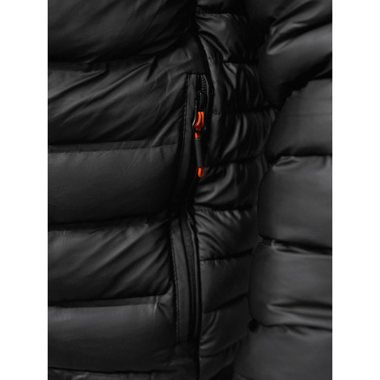 Melnā jaka Moren JS/22M325/392 - Vīriešu jakas un mēteļi Melnā jaka Moren JS/22M325/392