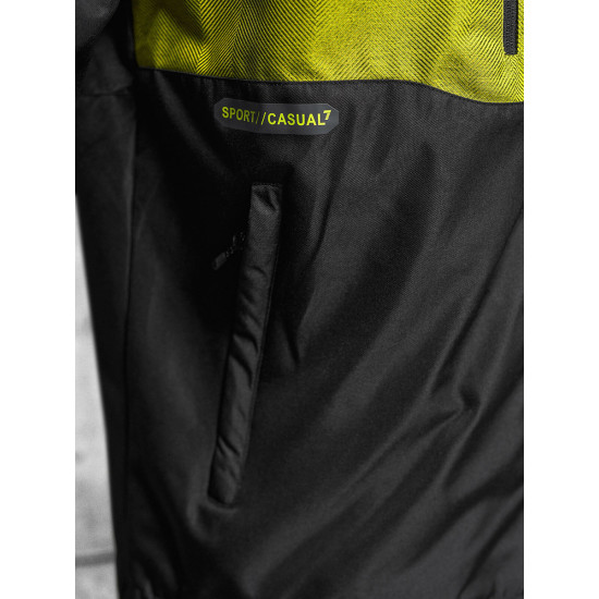Vīriešu jaka melna Hira JS/22M311/392 - Vīriešu jakas un mēteļi Vīriešu jaka melna Hira JS/22M311/392