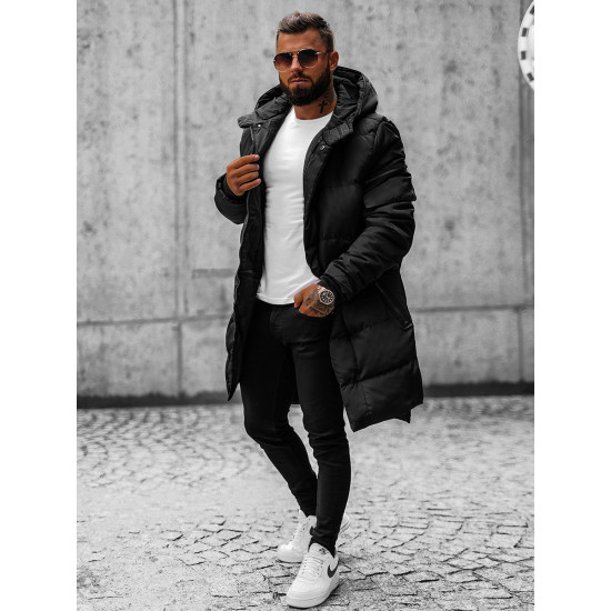 Izpārdošana Ziemas melna jaka Seter O/M799