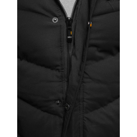 Ziemas melnā jaka Herber JS/5M3135/392 - Vīriešu jakas un mēteļi Ziemas melnā jaka Herber JS/5M3135/392 Premium