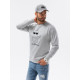 Light gray sweater No ProbLlama B1153 - Mens Sweaters| Sweaters online Light gray sweater No ProbLlama B1153 Premium
