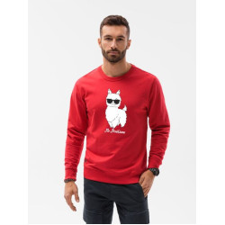 Sarkans džemperis No ProbLlama Sarkans džemperis No ProbLlama