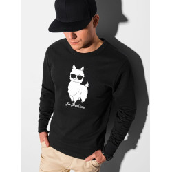 Melns džemperis No ProbLlama Melns džemperis No ProbLlama