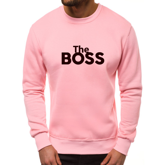 Akcija Gaiši rozā vīriešu džemperis The boss 2001-10