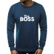 Indigo krāsas vīriešu džemperis The boss