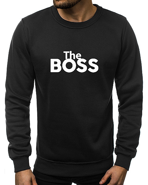 The Boss džemperis melnā krāsā
