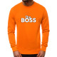 Oranžs vīriešu džemperis The boss