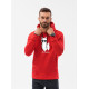 Akcija Sarkans vīriešu džemperis ar kapuci No ProbLlama B1154 Premium