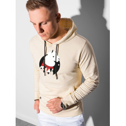 Karameļkrāsas vīriešu džemperis ar kapuci Lama Karameļkrāsas vīriešu džemperis ar kapuci Lama