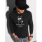 Black hooded sweatshirt No drama Llama