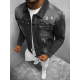 Vīriešu melna džinsa jaka Simel NB/MJ511G - Vīriešiem Vīriešu melna džinsa jaka Simel NB/MJ511G