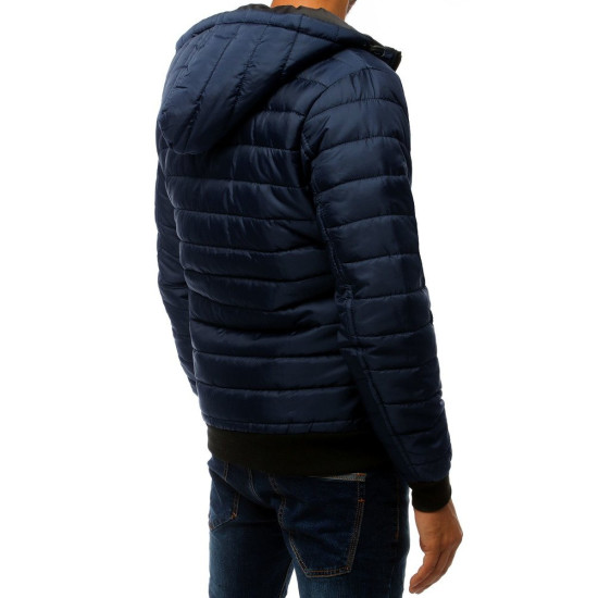 Vīriešu pavasara-rudens jaka tumši zila Nosal 8M1528/215